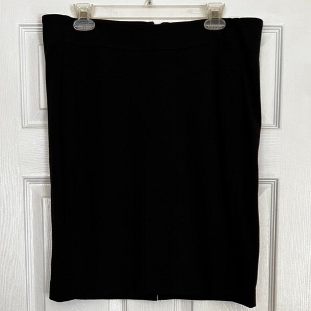 CAbi Ponte Pencil Skirt Black Successful Style # 122 Like New Size 12